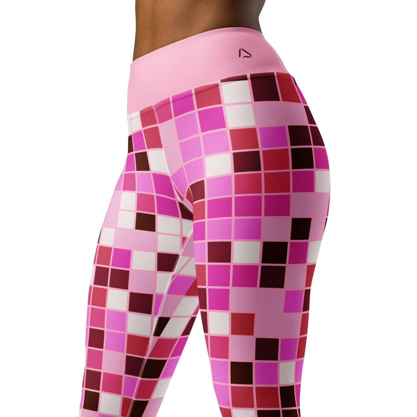 Pink Tile Yoga Leggings