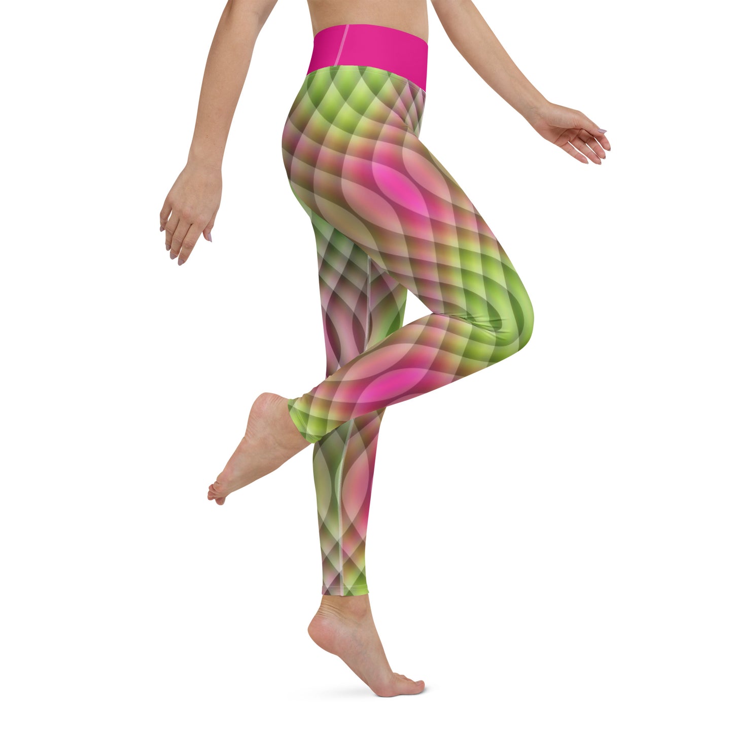 Watermelon Kaleidoscope Yoga Leggings