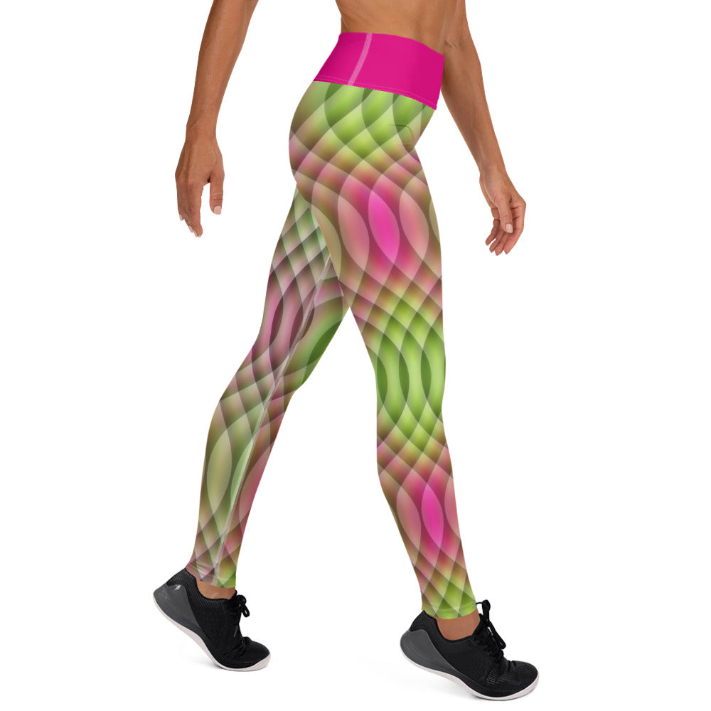 Watermelon Kaleidoscope Yoga Leggings