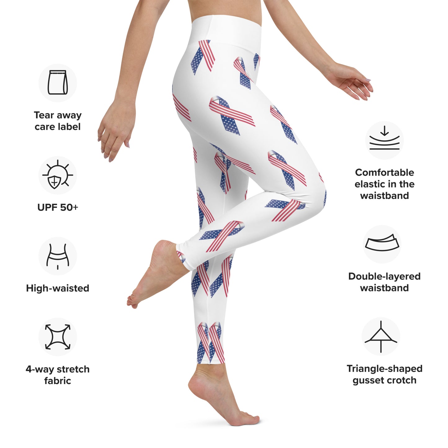 4th of July Yoga Leggings