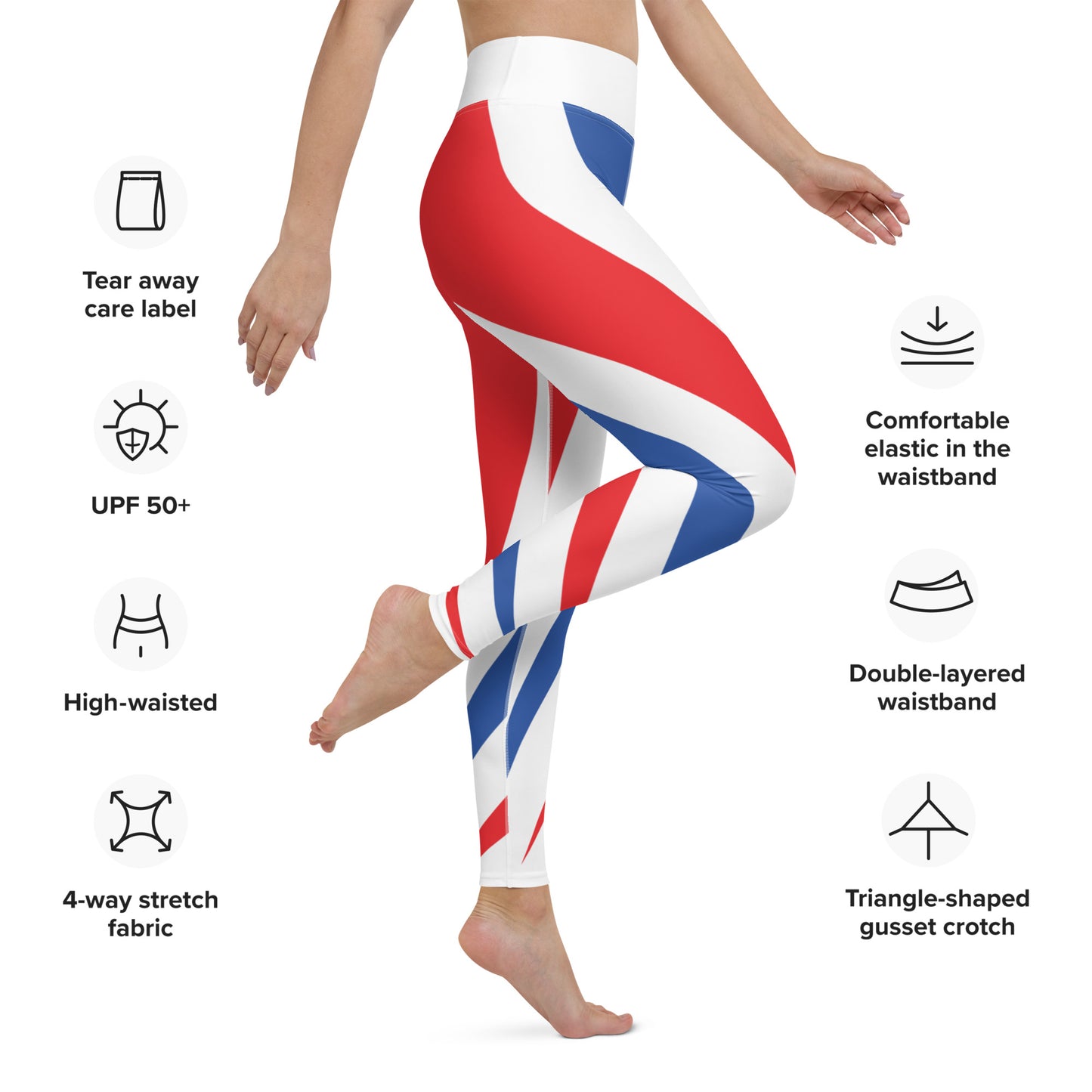 Red White & Boom Yoga Leggings