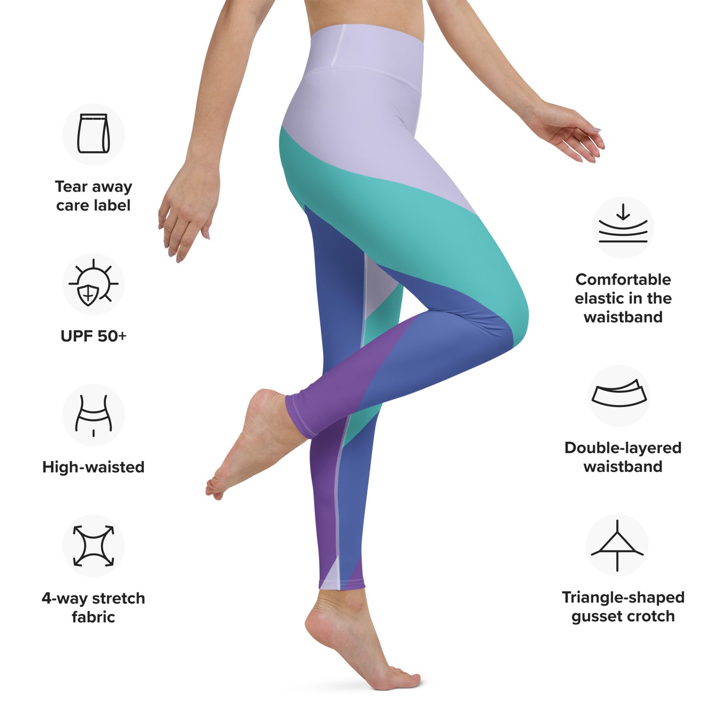 Summer Evening Sky Yoga Leggings