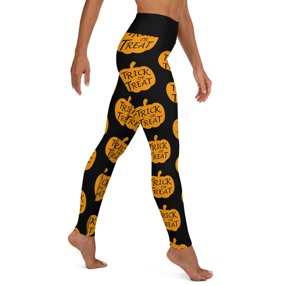 Trick or Treat Pumpkin Yoga Leggings