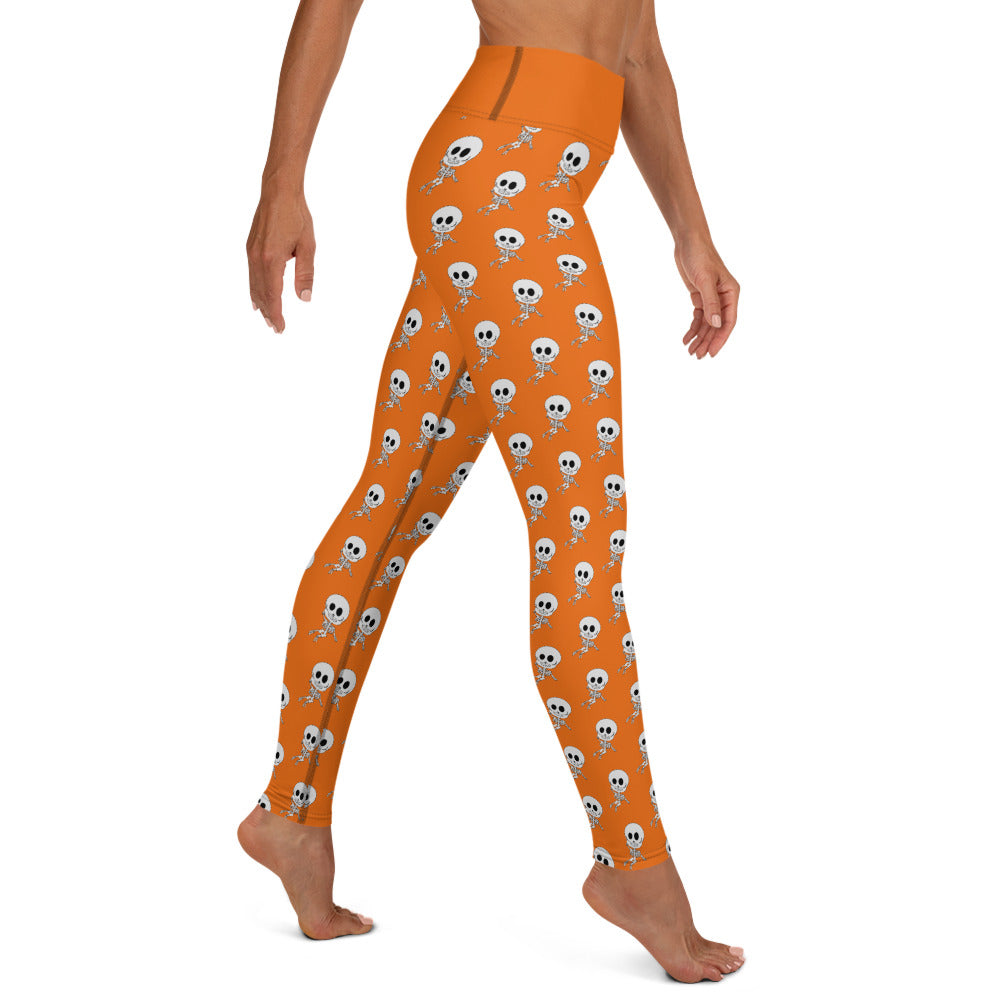 Gasper the Friendly Skeleton Yoga Leggings