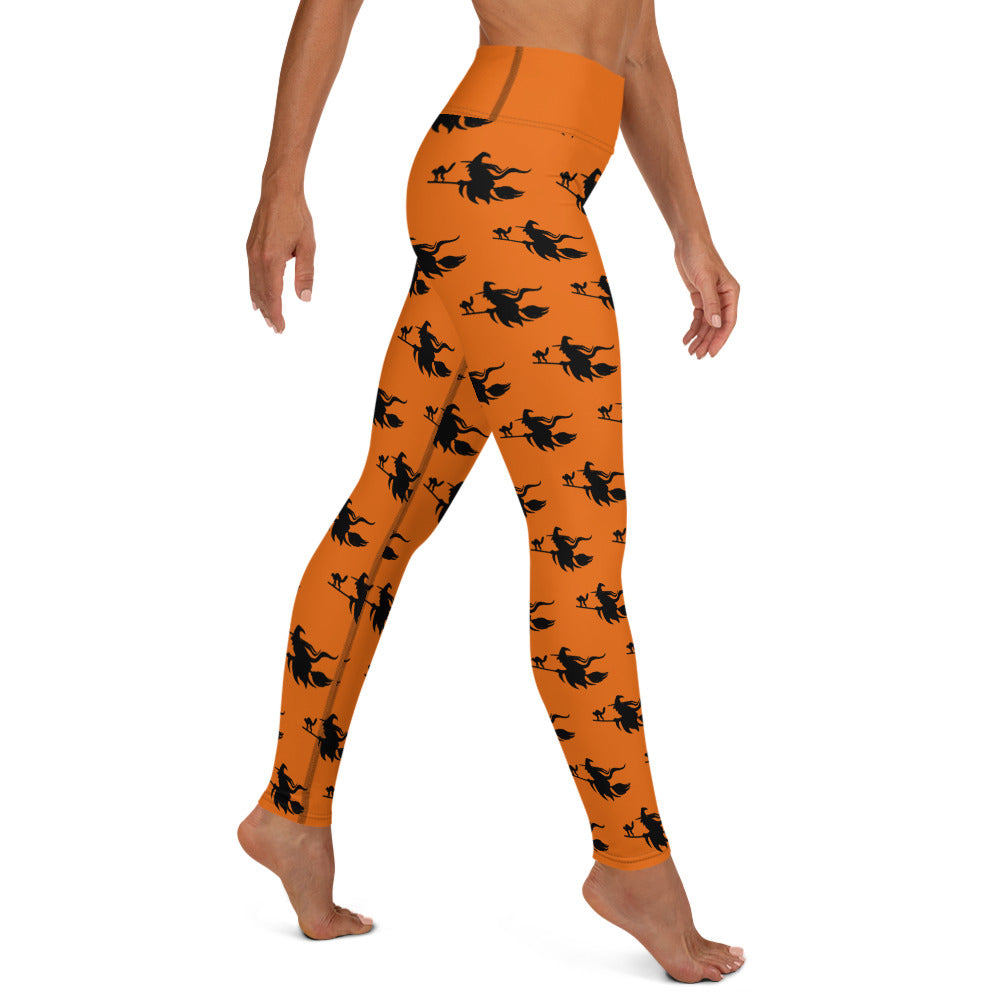 Witch's Broom Yoga Leggings