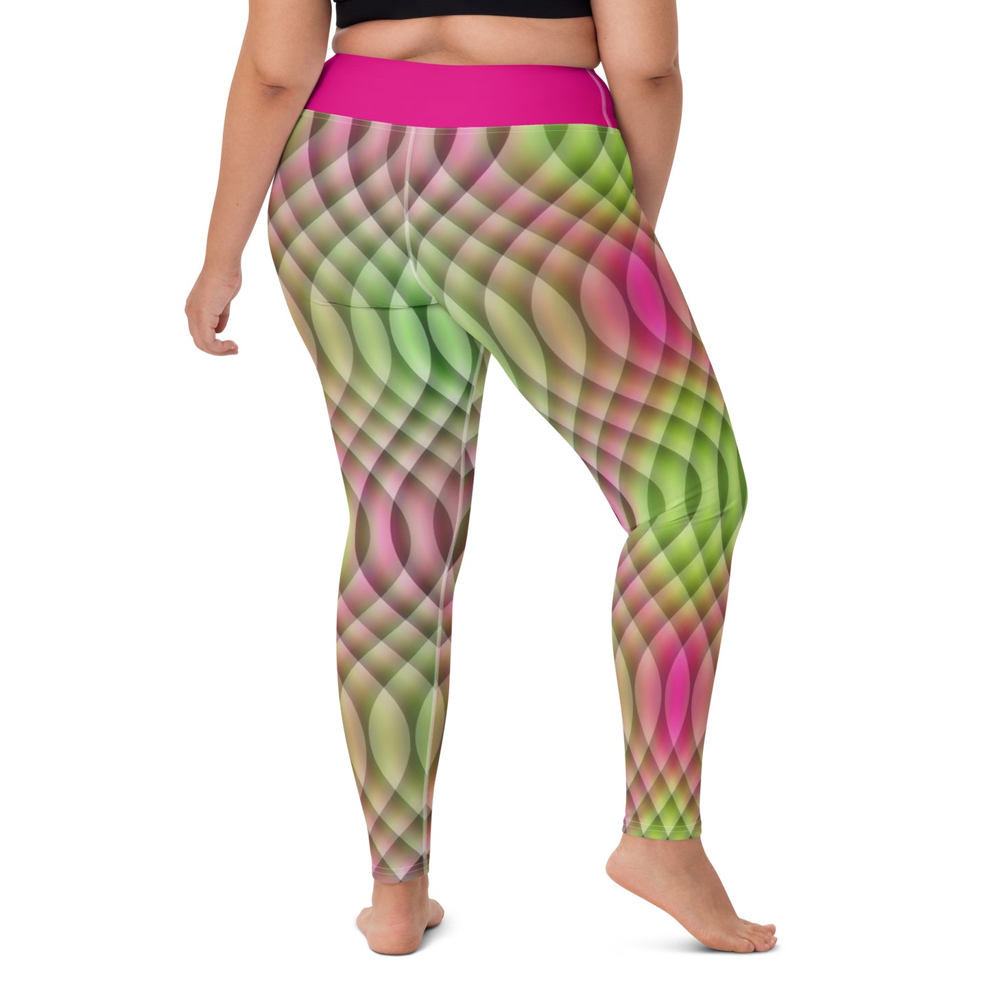 Watermelon Kaleidoscope Yoga Leggings