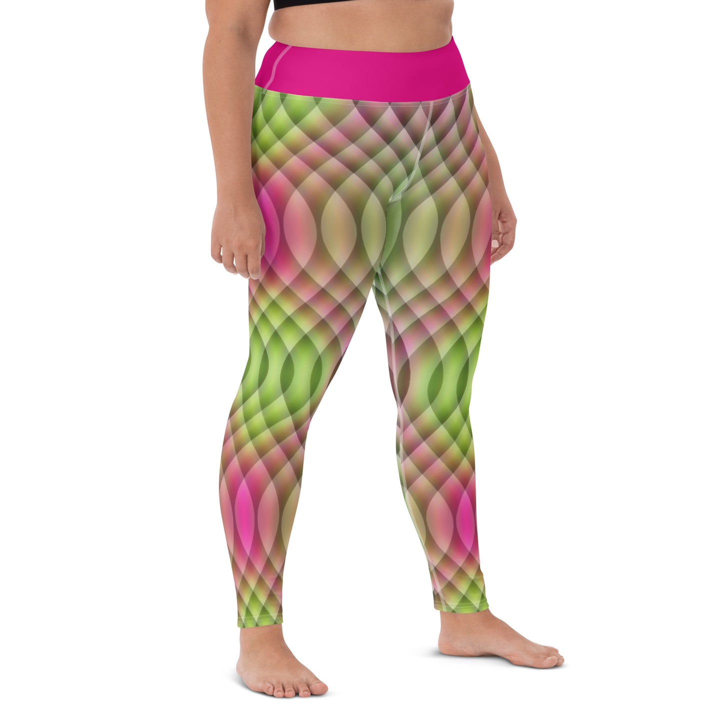 Watermelon Kaleidoscope Yoga Leggings