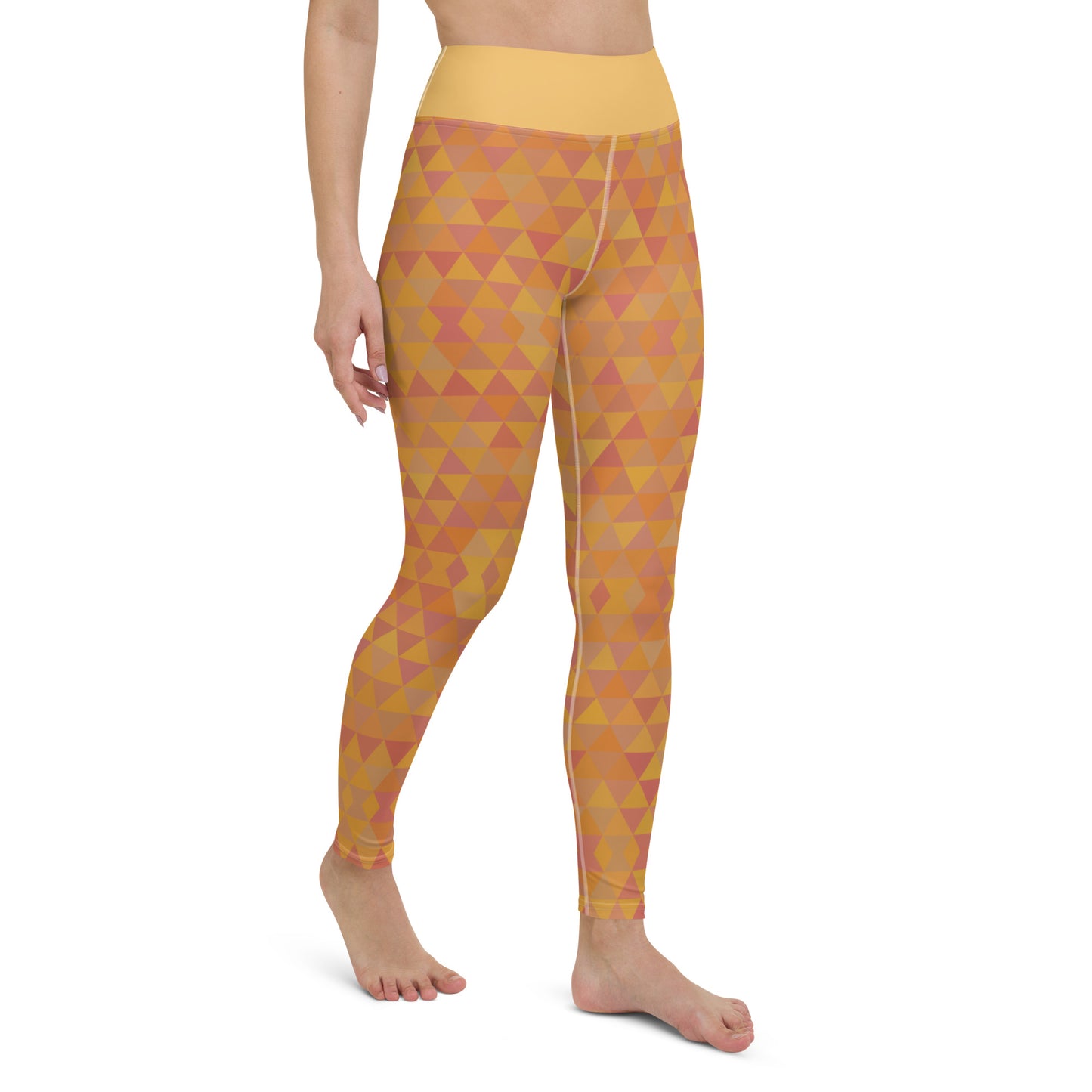 Inspiring Pumpkin Spice Isosceles Yoga Leggings