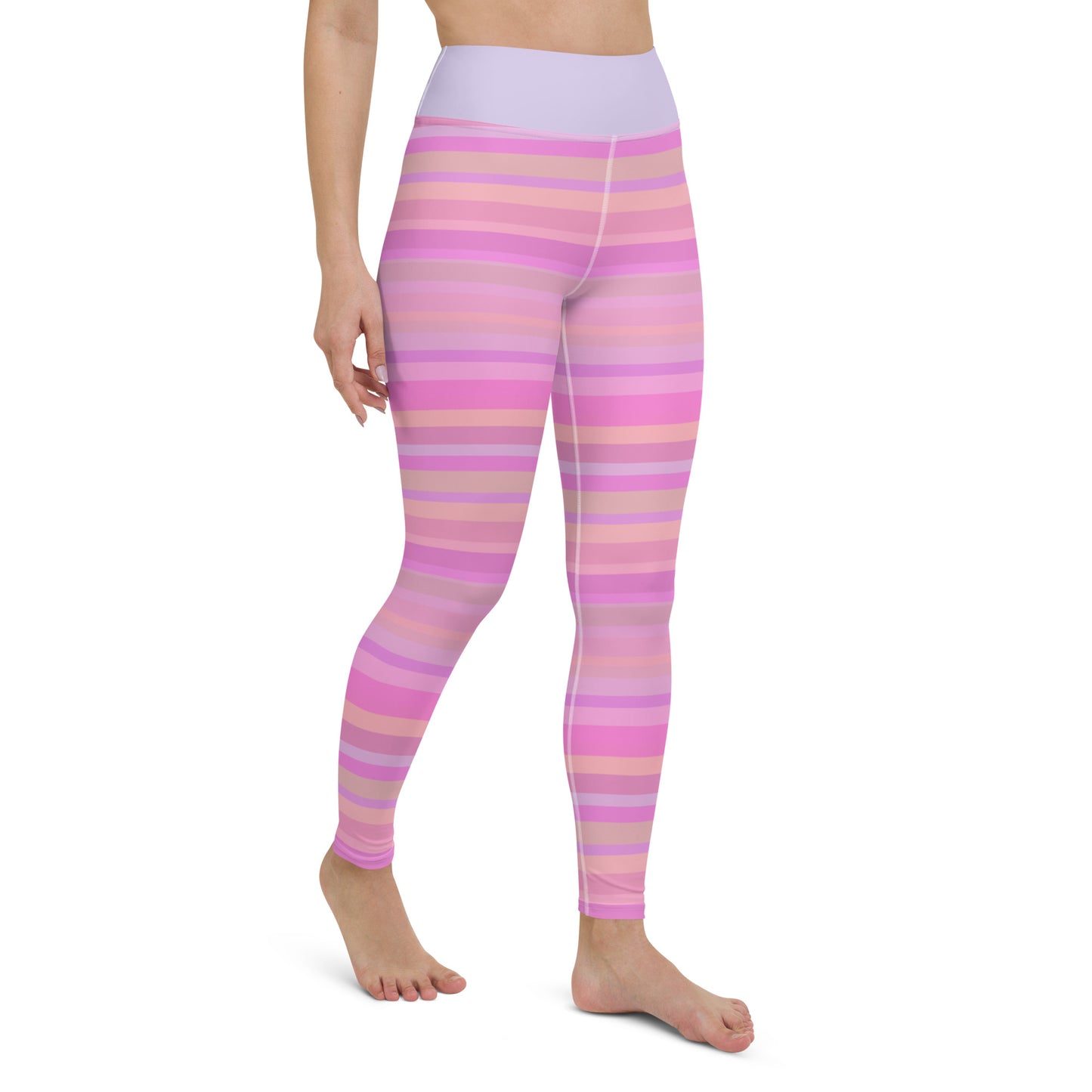 Pastel Pinstripes Yoga Leggings