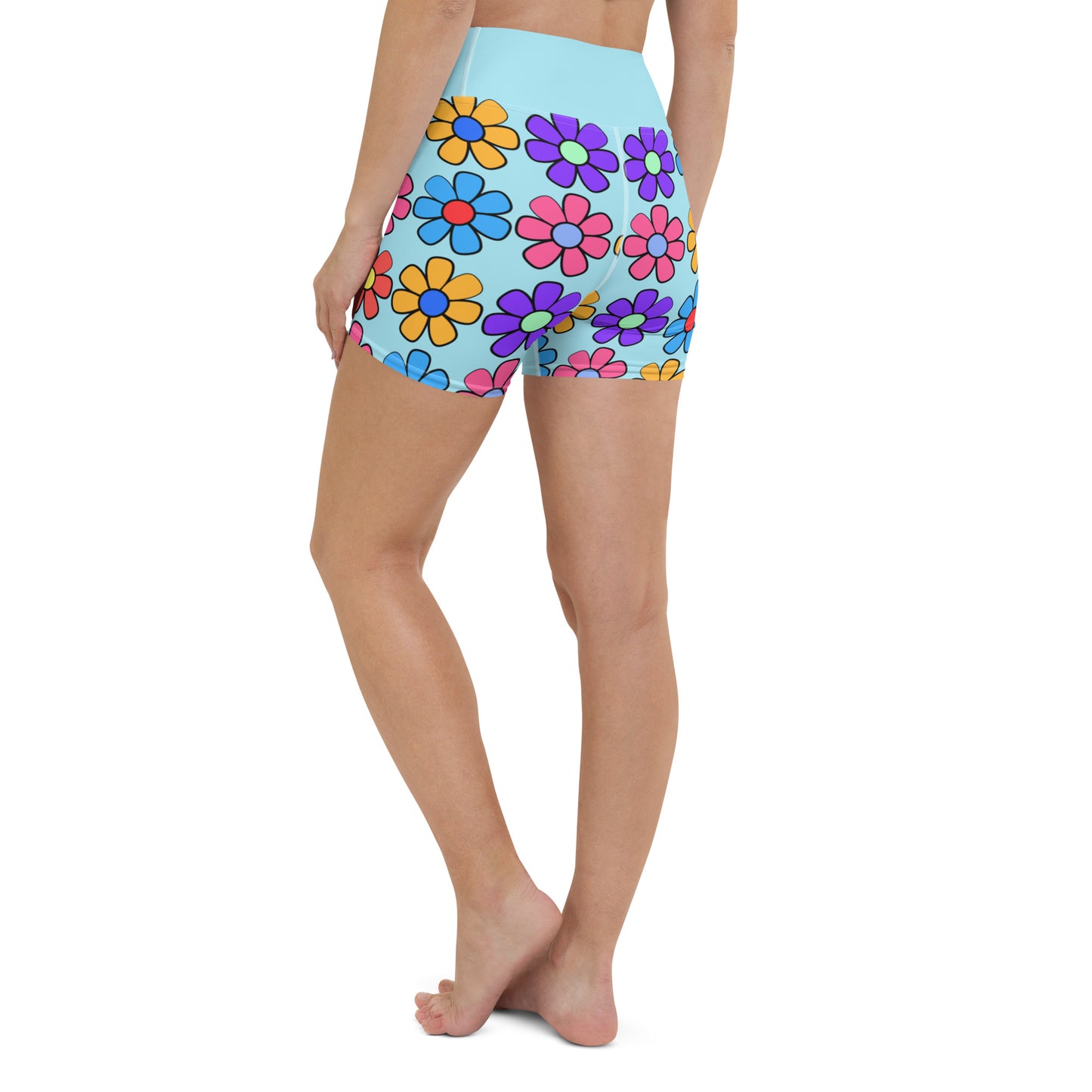 Dazzling Daisies Yoga Shorts