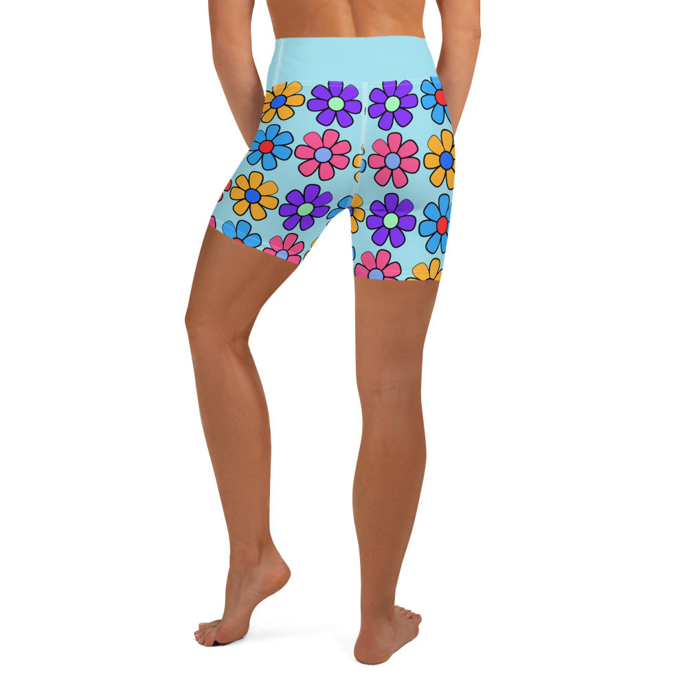 Dazzling Daisies Yoga Shorts