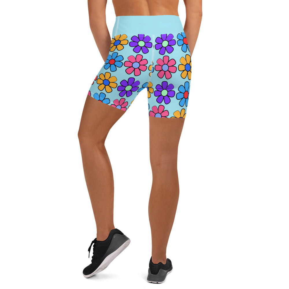 Dazzling Daisies Yoga Shorts