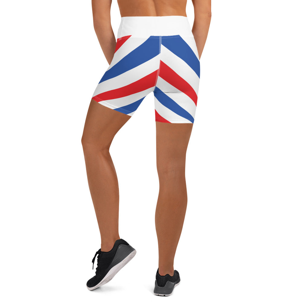 Red White & Boom Yoga Shorts