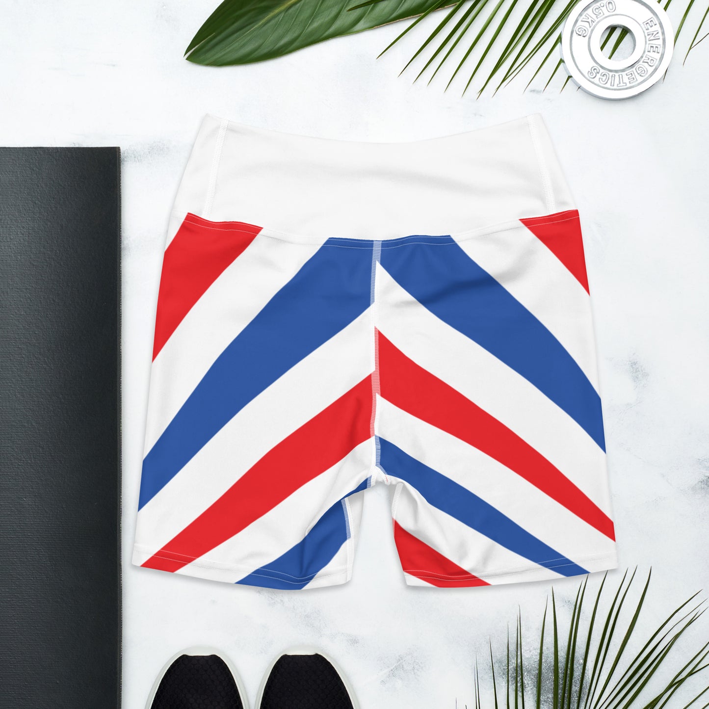 Red White & Boom Yoga Shorts