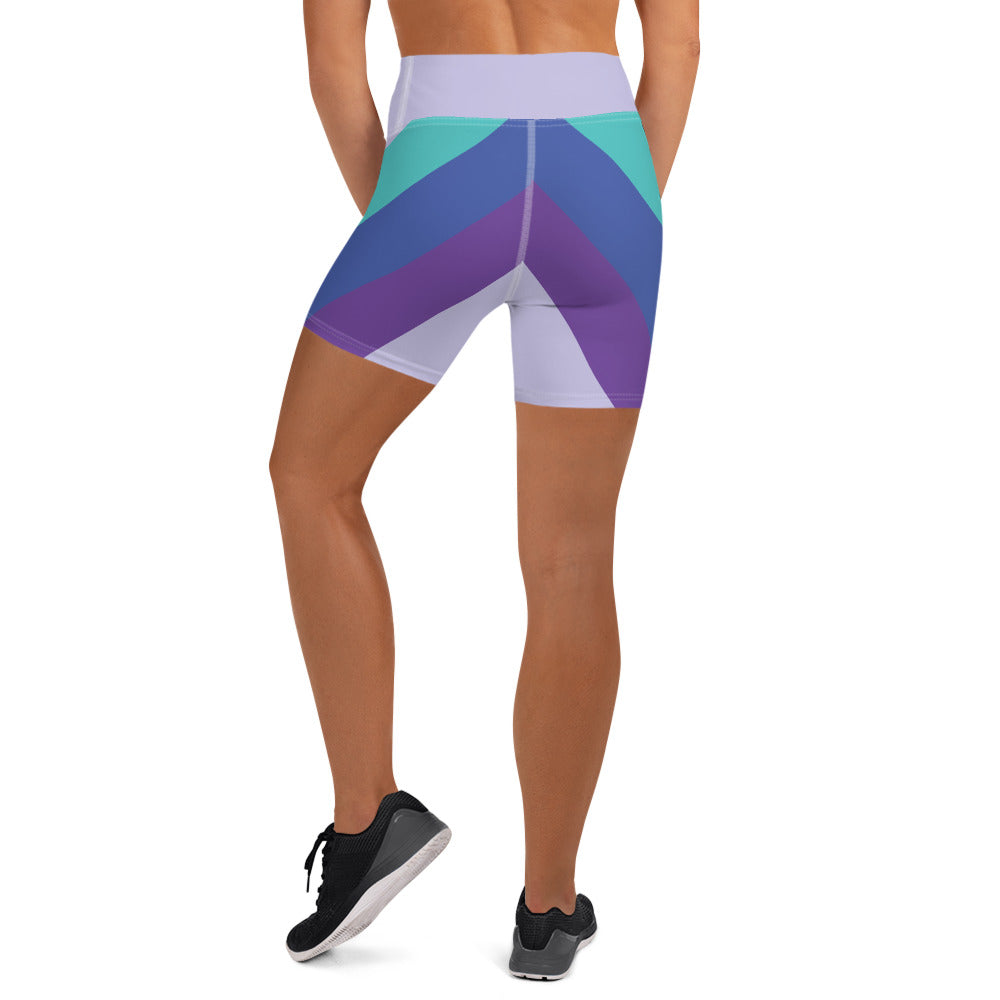 Summer Evening Sky Yoga Shorts