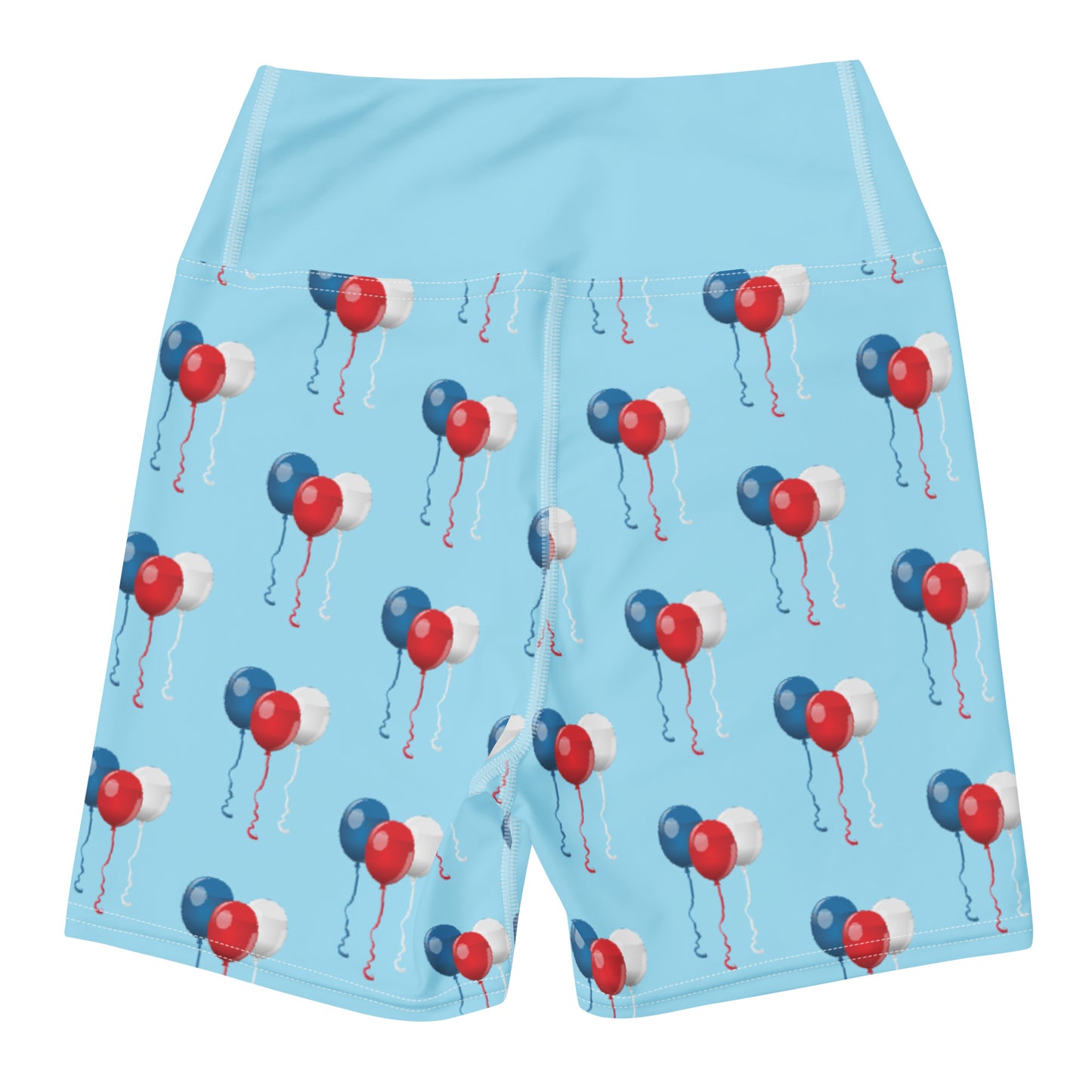 Red White & Balloon Yoga Shorts