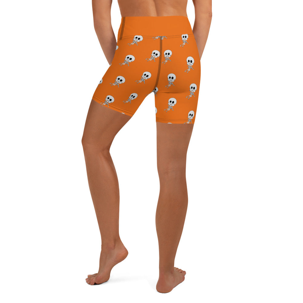 Gasper the Friendly Skeleton Yoga Shorts