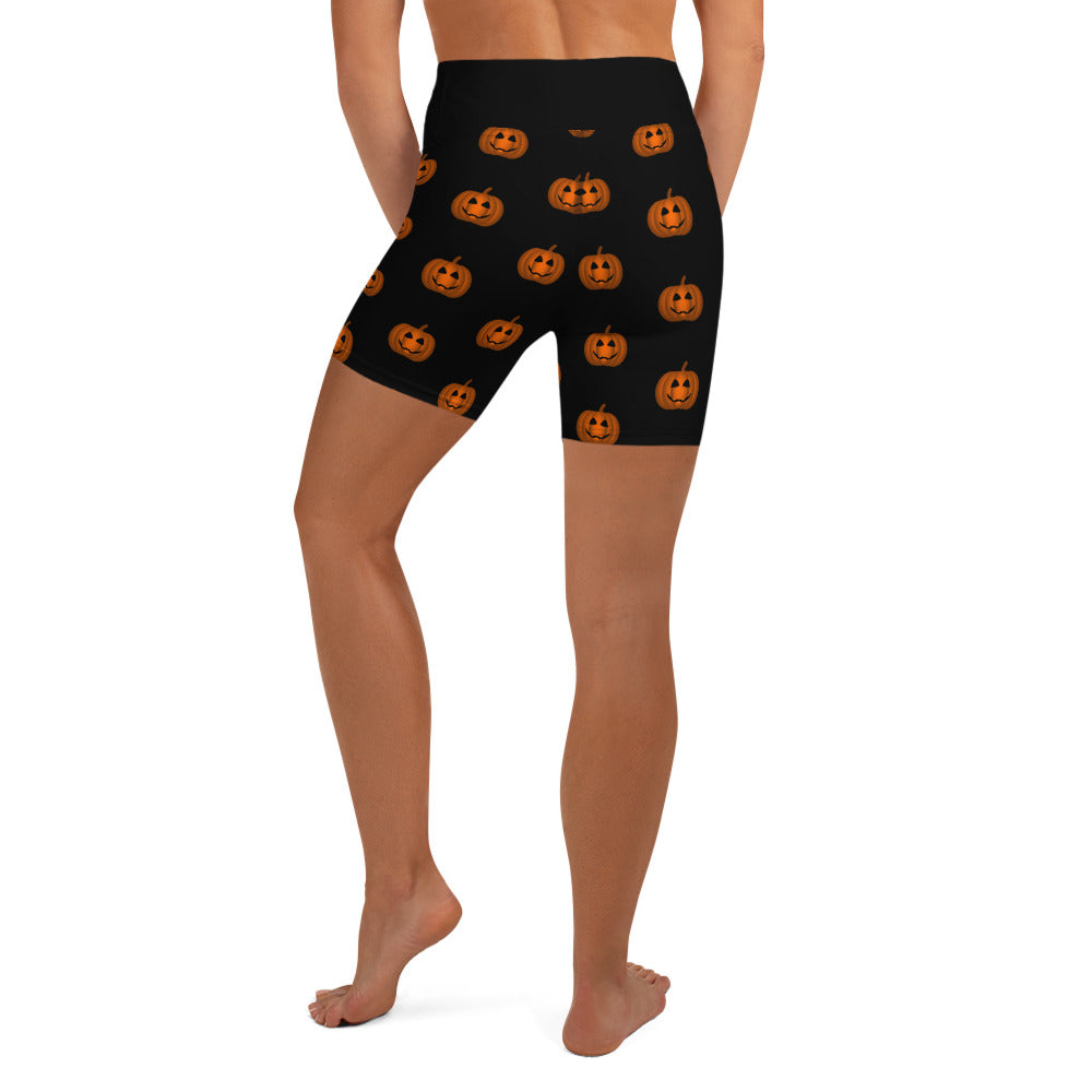 Happy Pumpkins Yoga Shorts