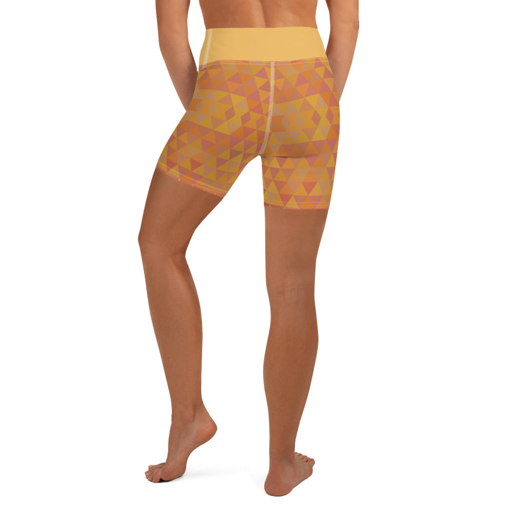 Inspiring Pumpkin Spice Isosceles Yoga Shorts