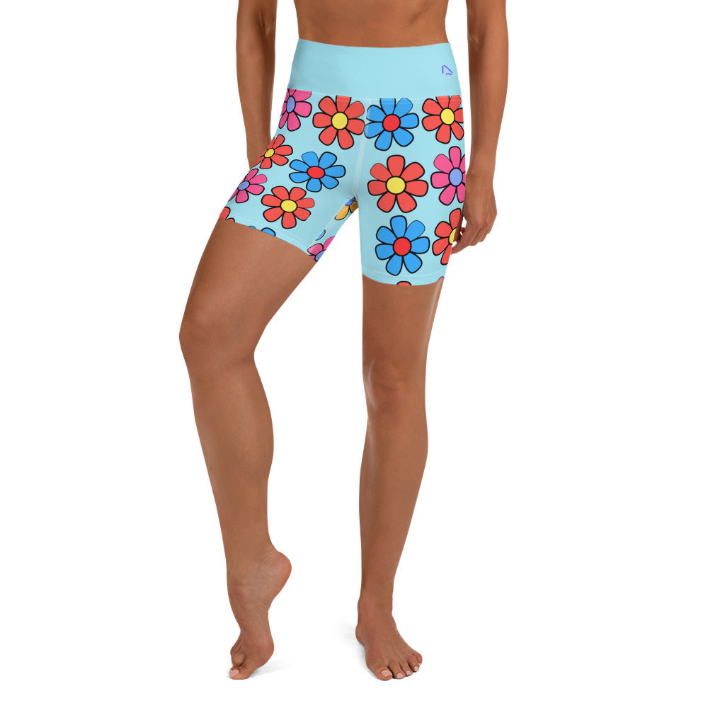 Dazzling Daisies Yoga Shorts