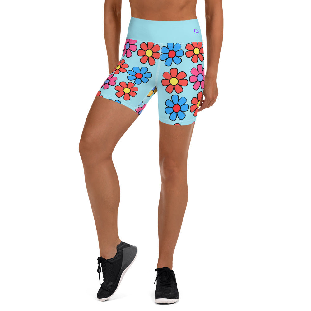 Dazzling Daisies Yoga Shorts