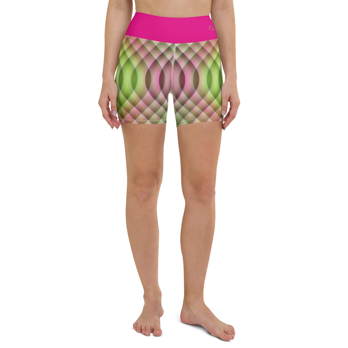 Watermelon Kaleidoscope Yoga Shorts