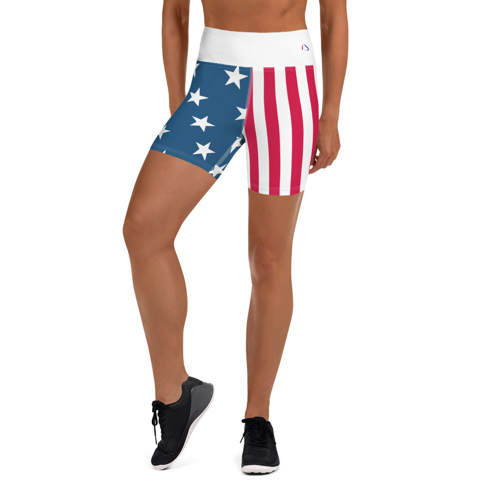 Starts & Stripes Yoga Shorts