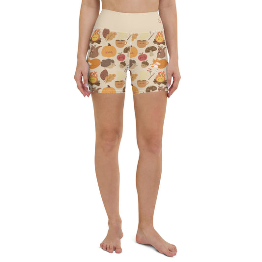 Fall Fun Yoga Shorts