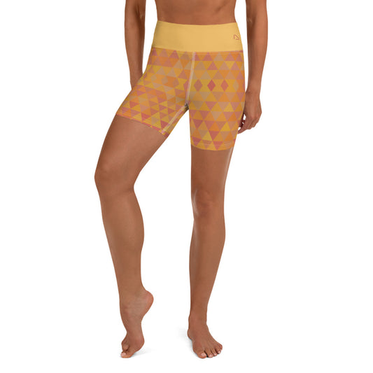 Inspiring Pumpkin Spice Isosceles Yoga Shorts