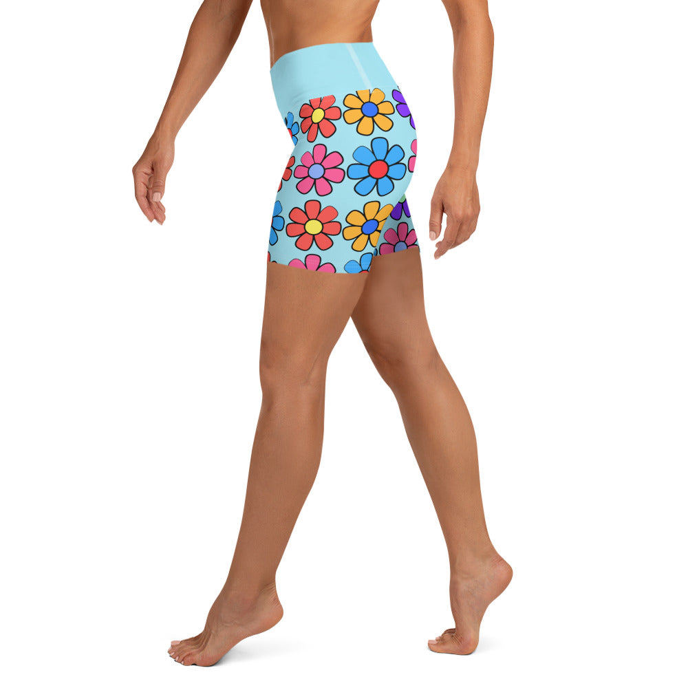 Dazzling Daisies Yoga Shorts