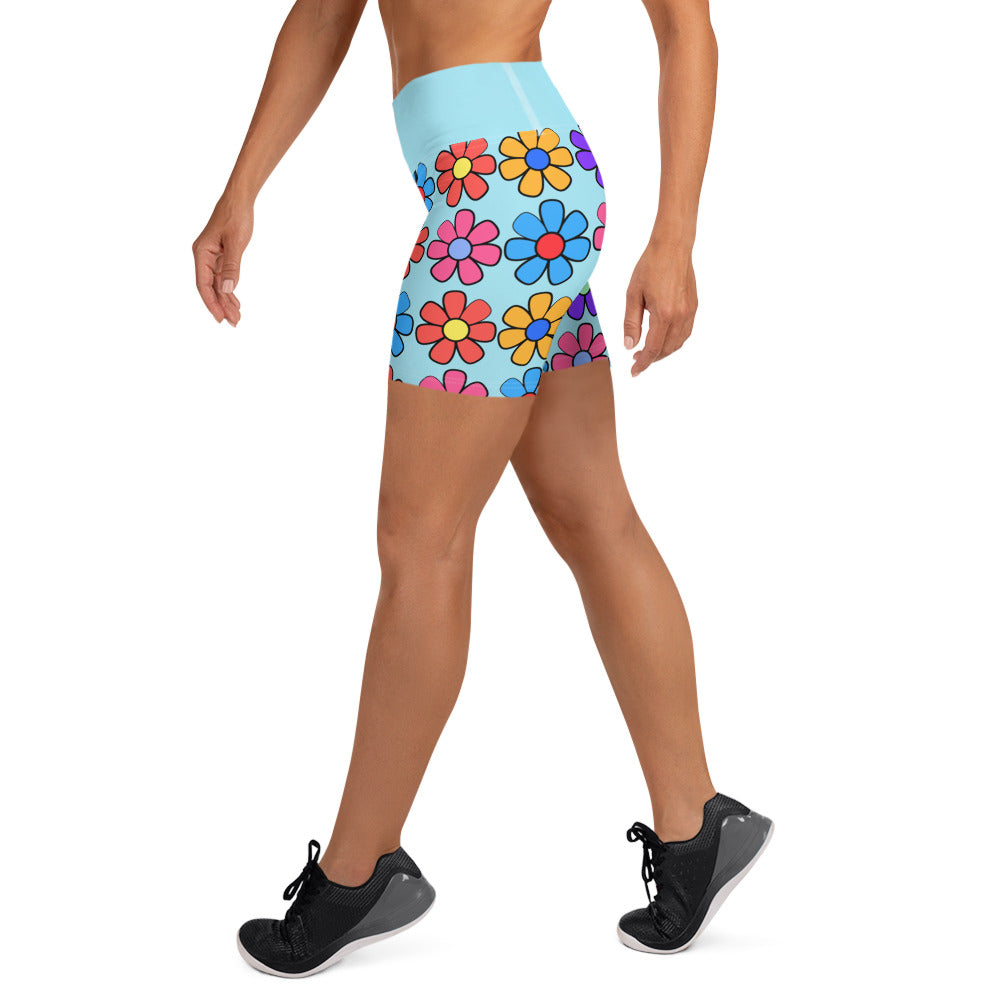 Dazzling Daisies Yoga Shorts