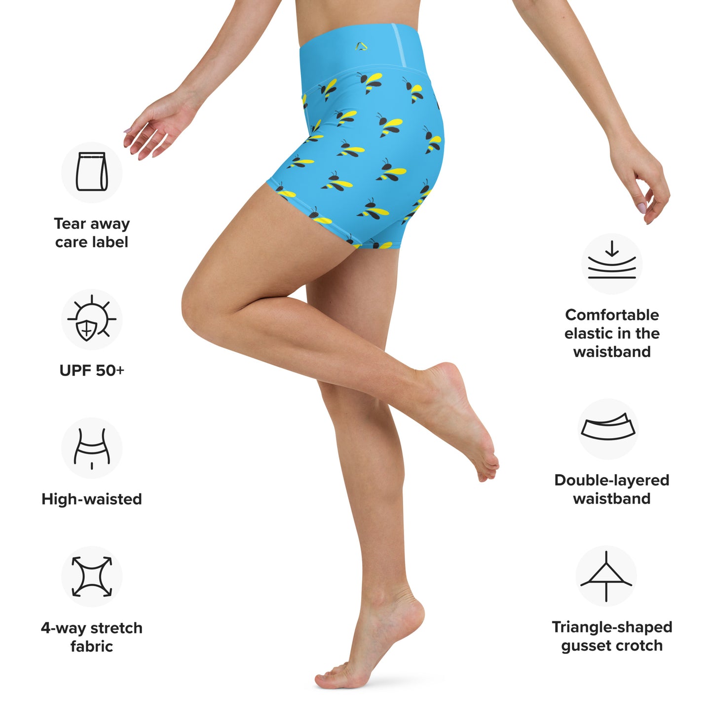 Bee Cool Yoga Shorts