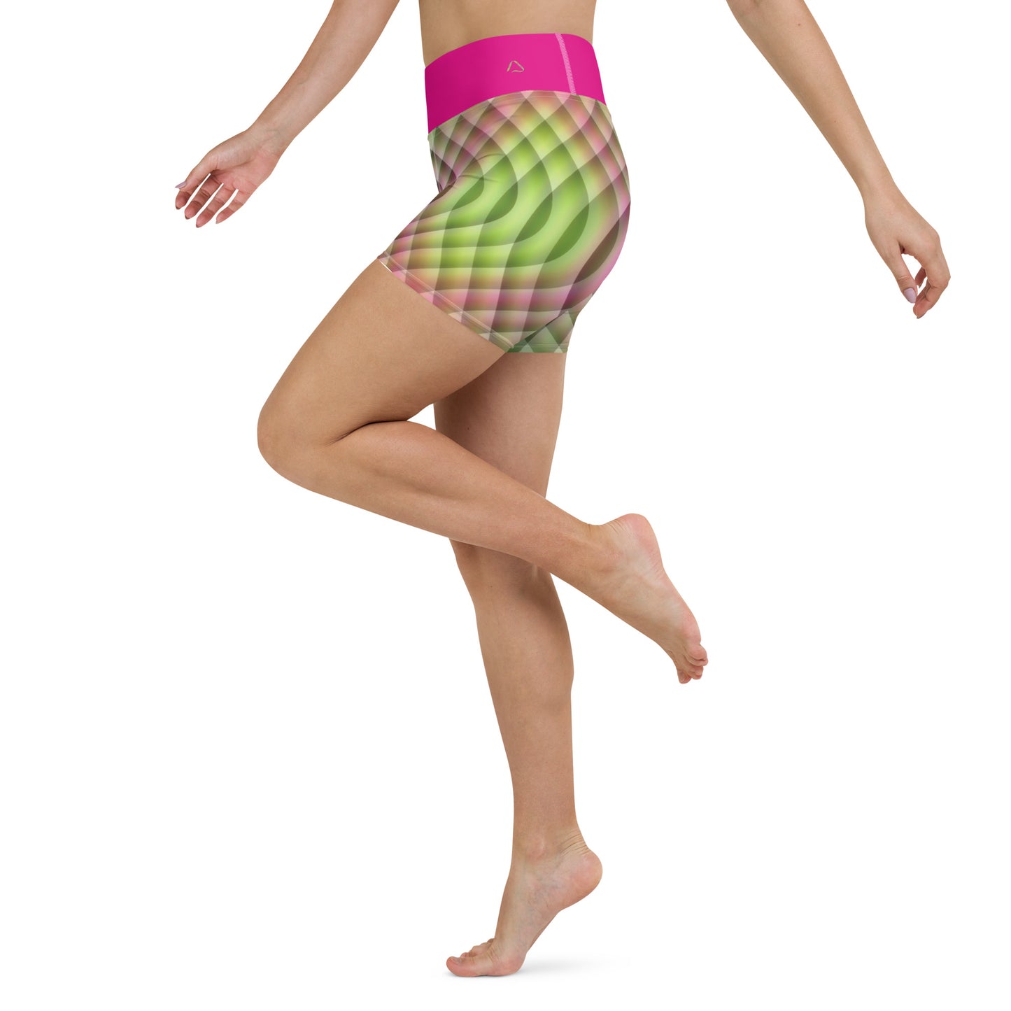 Watermelon Kaleidoscope Yoga Shorts