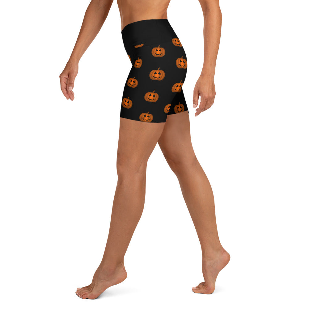 Happy Pumpkins Yoga Shorts