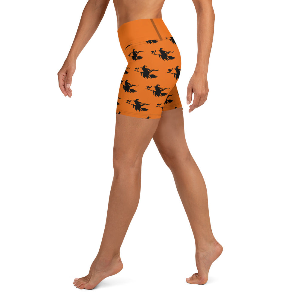 Witch's Broom Yoga Shorts