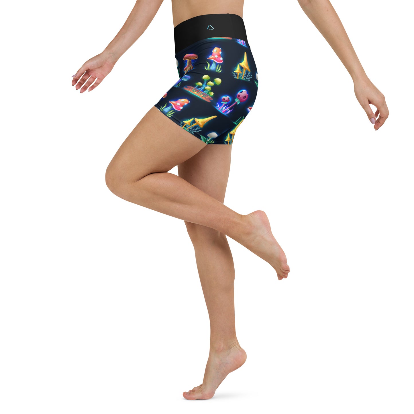 Magic Mushrooms Yoga Shorts