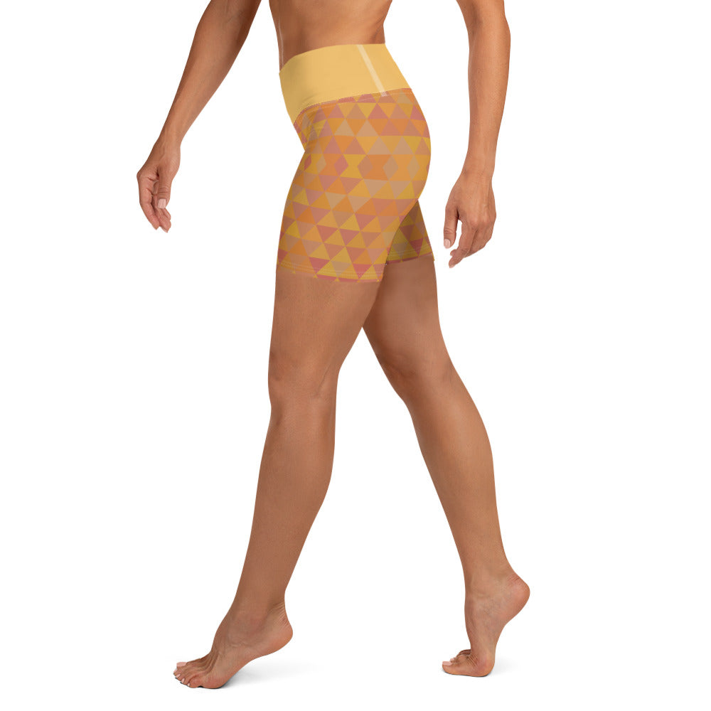 Inspiring Pumpkin Spice Isosceles Yoga Shorts