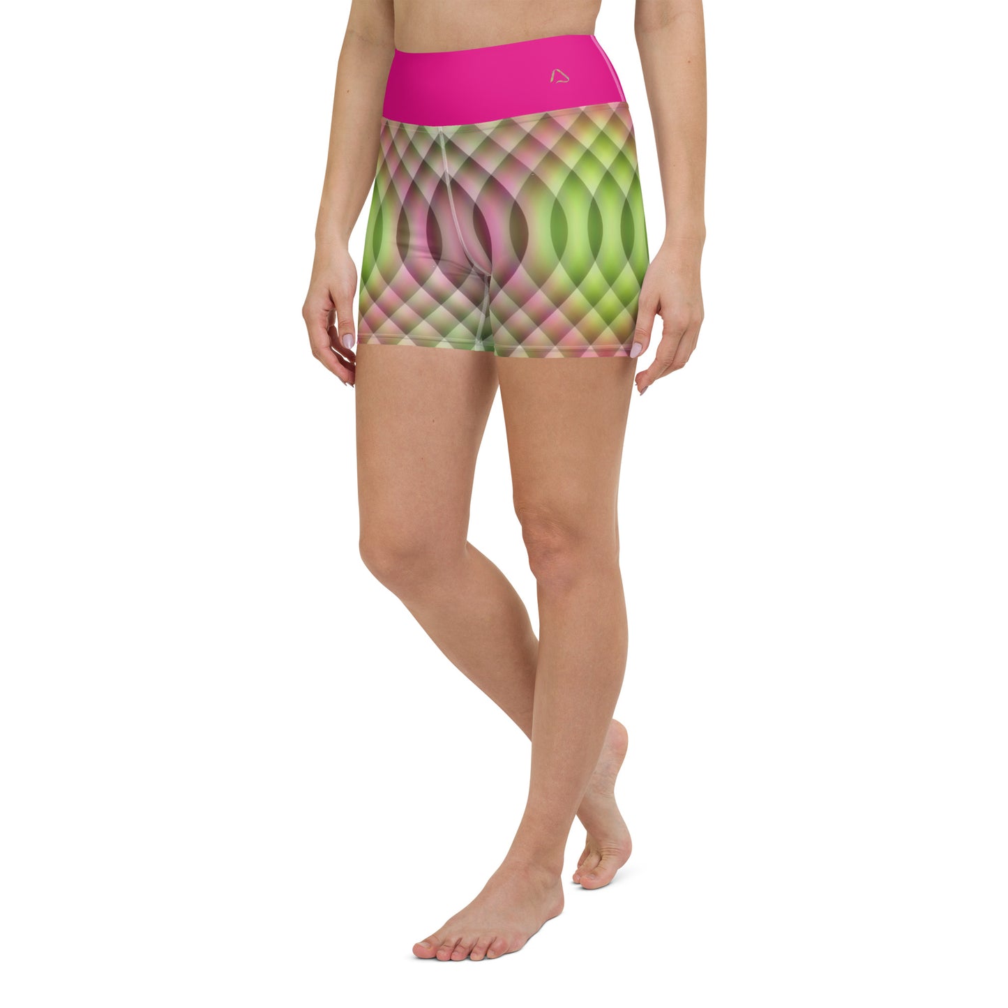 Watermelon Kaleidoscope Yoga Shorts