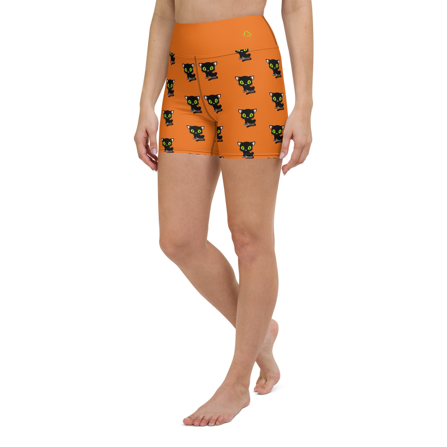 Cute Black Cats Yoga Shorts