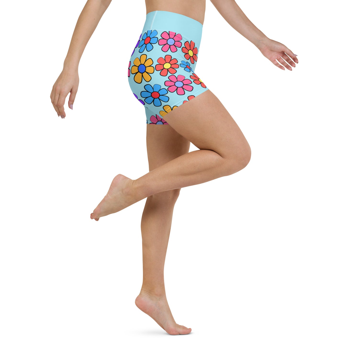 Dazzling Daisies Yoga Shorts