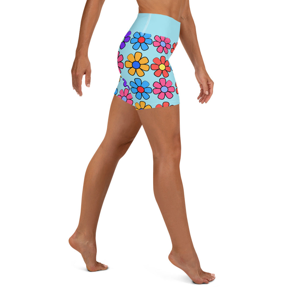 Dazzling Daisies Yoga Shorts