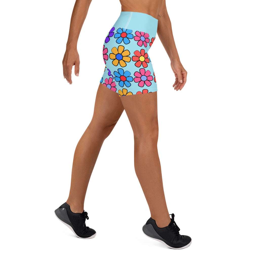 Dazzling Daisies Yoga Shorts