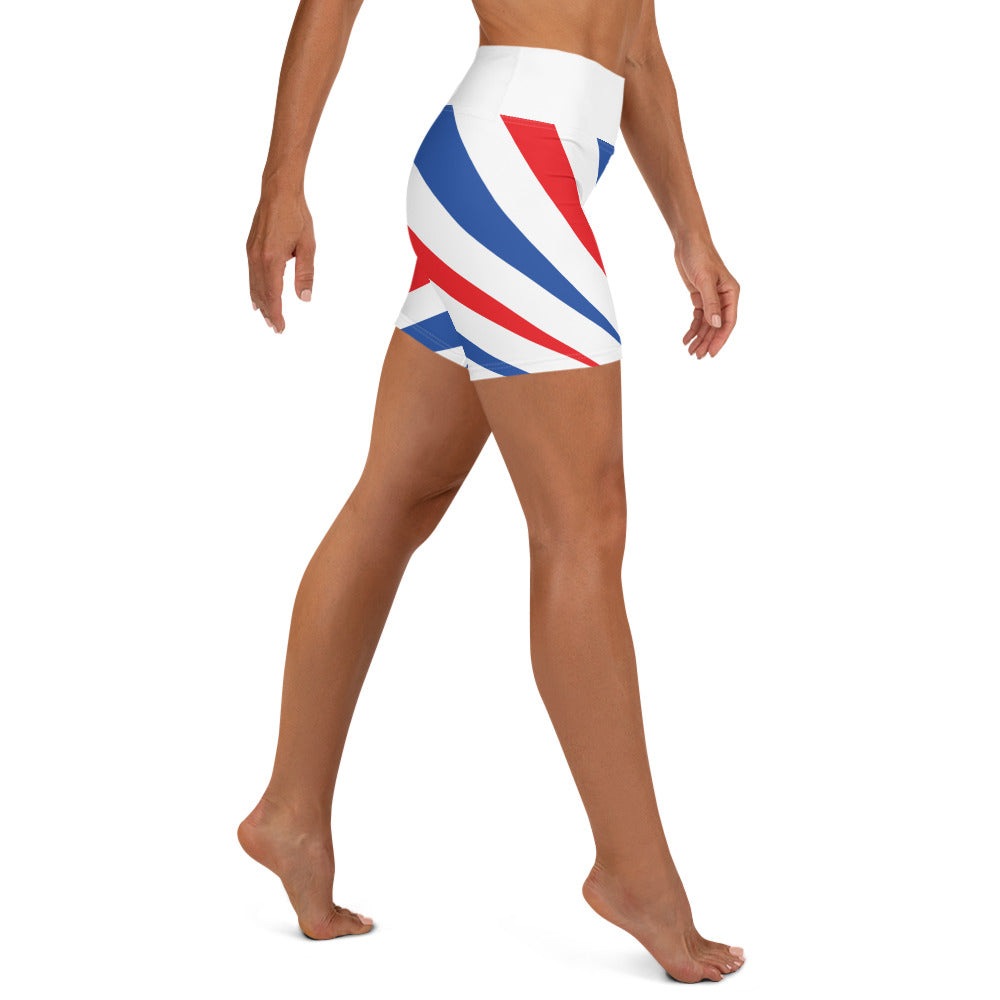 Red White & Boom Yoga Shorts