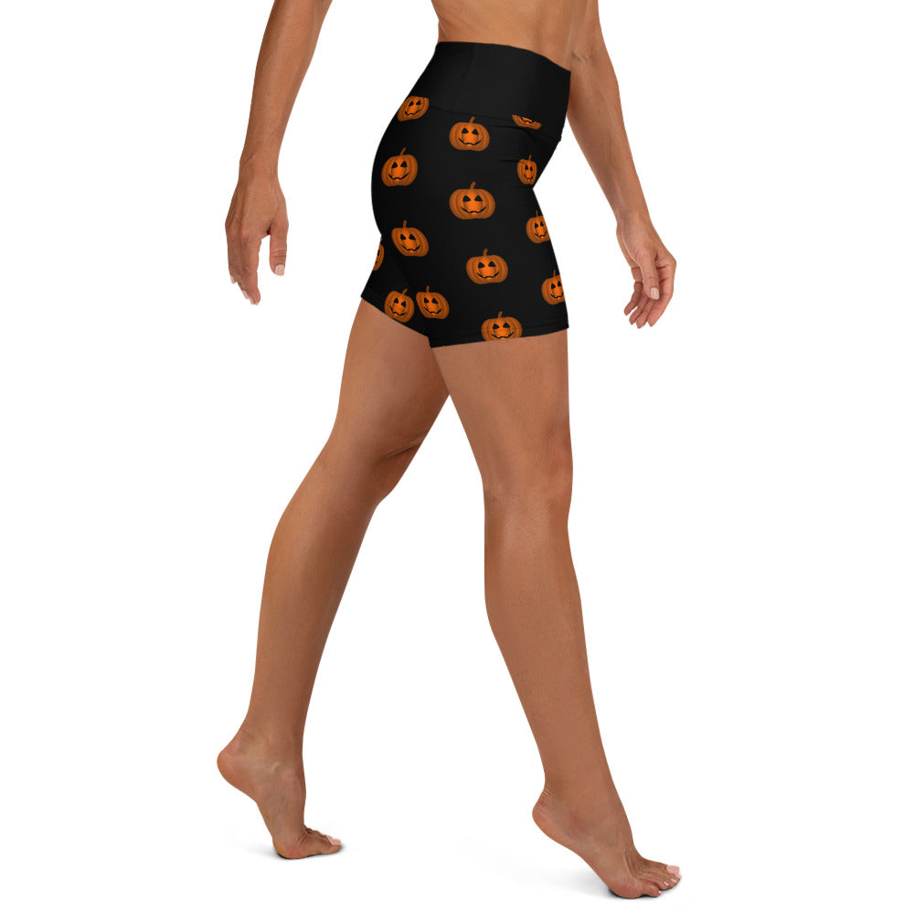 Happy Pumpkins Yoga Shorts