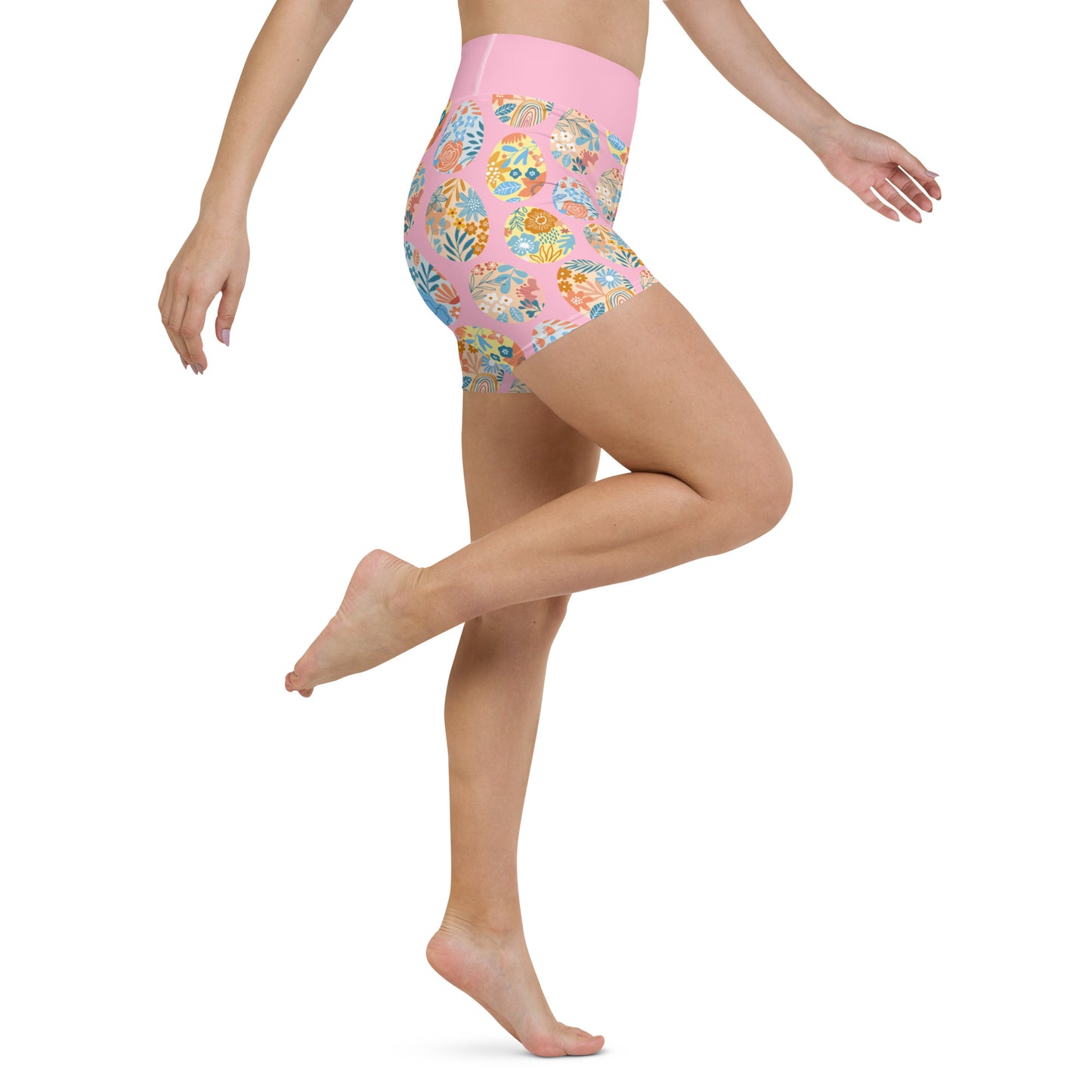 Easter Eggs Yoga Shorts