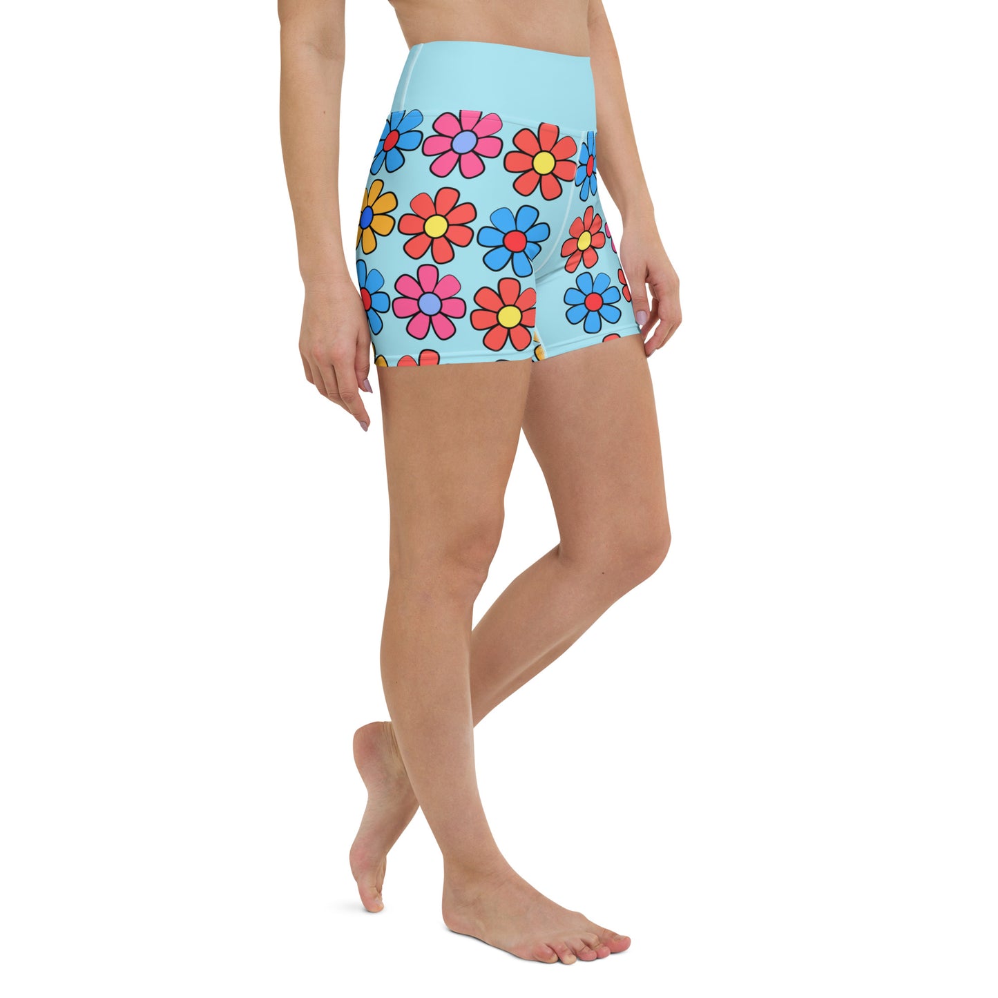 Dazzling Daisies Yoga Shorts