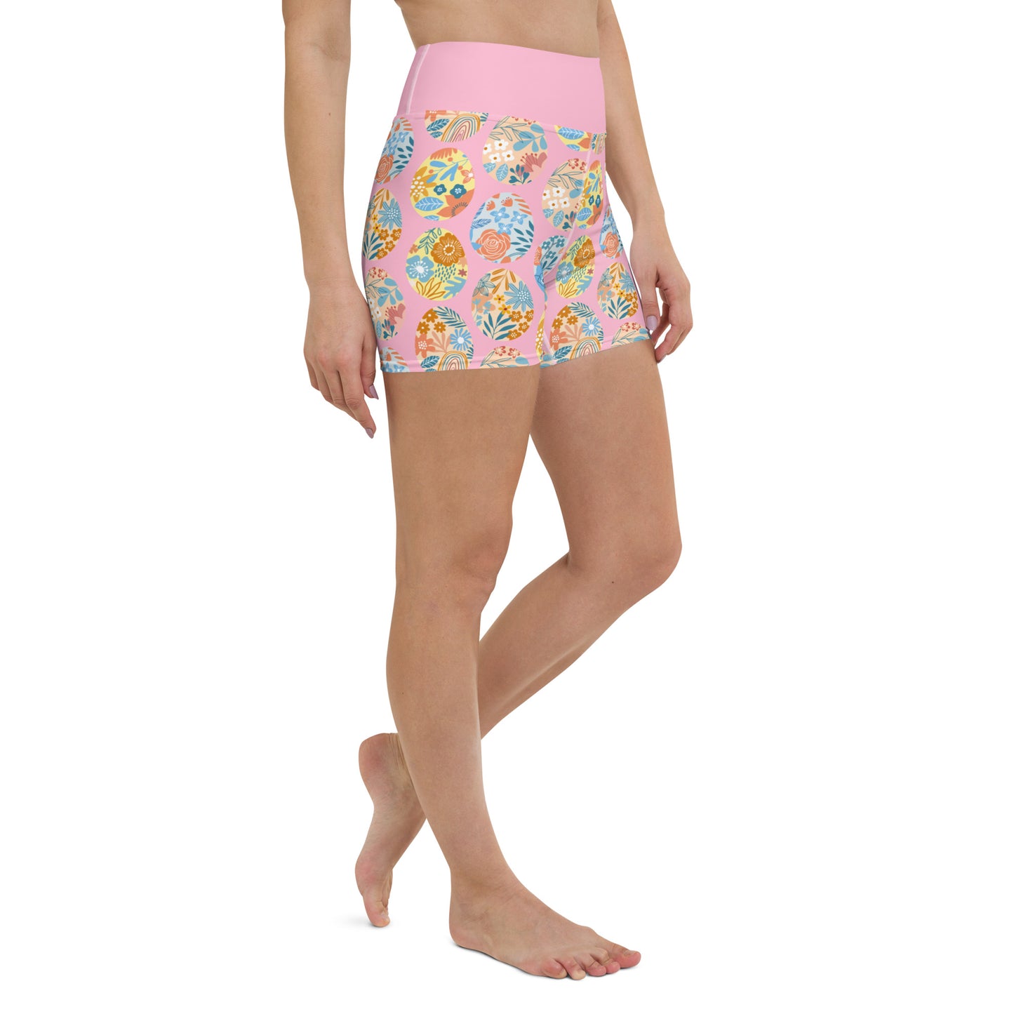 Easter Eggs Yoga Shorts