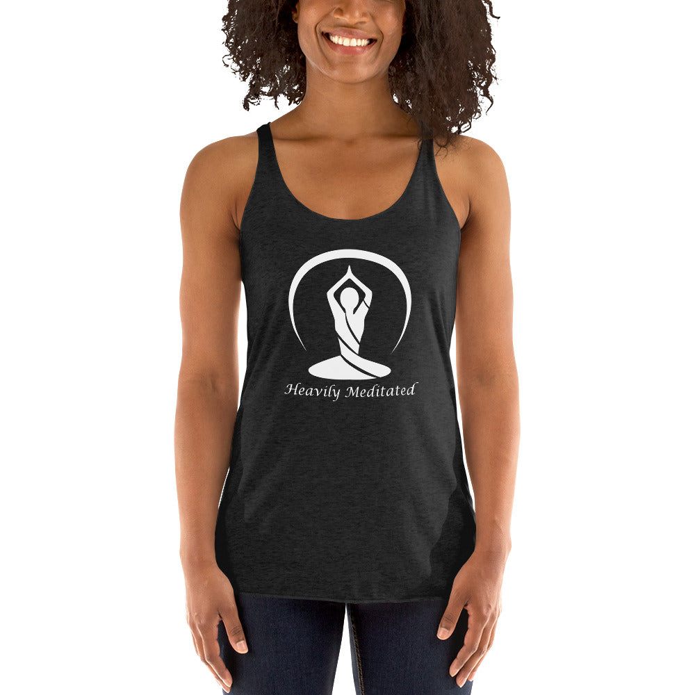 Heavily Meditated Women's Yoga Racerback Tank