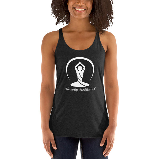 Heavily Meditated Women's Yoga Racerback Tank