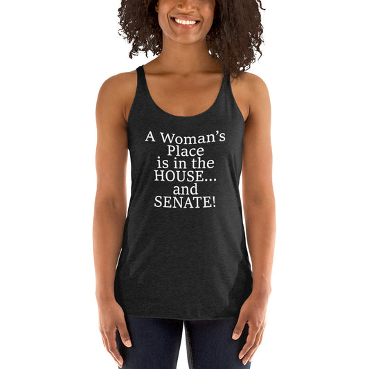 A Woman's Place Women's Racerback Tank
